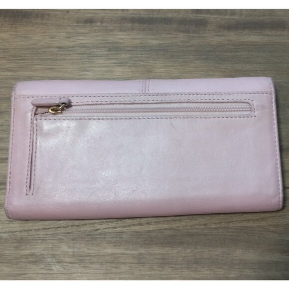 👉LAST CHANCE‼️ Vtg. COACH Soho Pleated Pink Leather Wallet - Picture 4 of 16